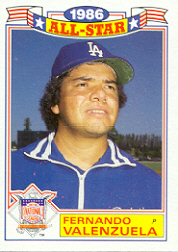 1987 Topps Glossy All-Stars Baseball Cards     011      Fernando Valenzuela